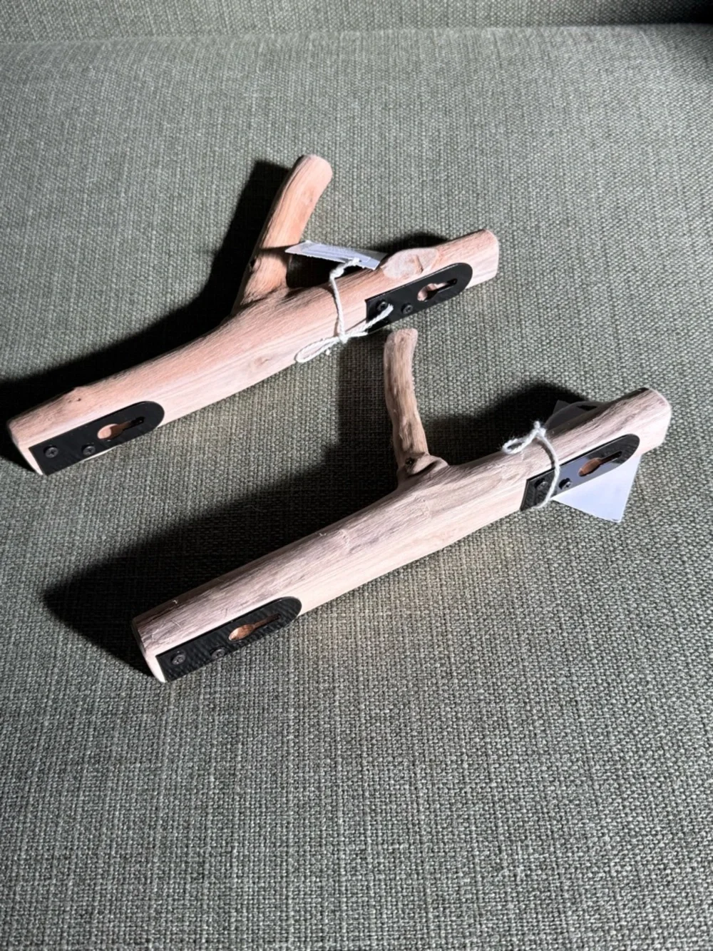 2for1 • NWT •• Terrain • Teak wood wall hooks